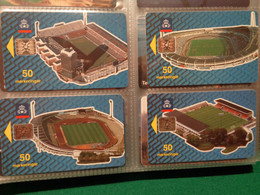 Set 4  Phonecards  From Sweden For European Football Championship 4 Stadiums,Solna,Goteborg,Norrkoping,Malmo 1992 - Svezia