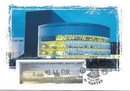 525 - SALON PHILATELIQUE PRINTEMPS NANTES 2003, Cité Des Congrès, Jules Verne, 04-03-2013 NANTES (44) - 1999-2009 Illustrated Franking Labels