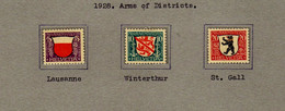 Suisse (1928-30) -   Armoiries   - Neufs* - Timbres