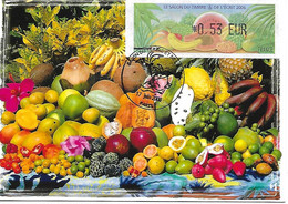 654 - SALON DU TIMBRE ET DE L'ECRIT 2006, Fruits Tropicaux Des Antilles, 17-06-2006 PARIS TTB - 1999-2009 Abgebildete Automatenmarke