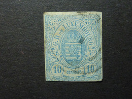 LUXEMBOURG, Année 1859, YT N° 6 Oblitéré (cote 28 EUR) - 1859-1880 Coat Of Arms