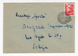 1958. YUGOSLAVIA,SLOVENIA,KRANJ TO BELGRADE,COVER,SPECIAL CANCELLATION:8th GORENSKI SAJAM,FAIR - Altri & Non Classificati