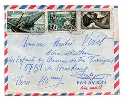 A.E.F--1959--Lettre De BANGUI  Pour  PARIS 10° (France).timbres...cachets..........à Saisir - Cartas
