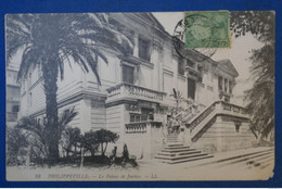 H25 REGENCE DE TUNIS BELLE CARTE 1913 GHAHDIMAOU TUNIS POUR FRONTIGNAN FRANCE + AFFRANCH INTERESSANT - Brieven En Documenten