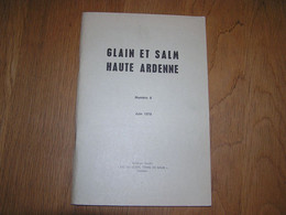 GLAIN ET SALM N° 8 Régionalisme Ardenne Vielsam Malempré Rencheux Goronne Bilhain Provedroux Canal Meuse Moselle Lomme - Belgium