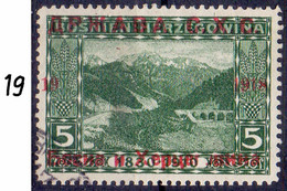 YUGOSLAVIA - SHS BOSNIA - ERROR OVPT. " 19.. " - Mi. 2 - Used - 1919 - Otros & Sin Clasificación