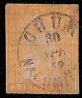 94984bA - SWITZERLAND  -  STAMP -  Zumstein # 25D Medium Paper USED - Defective - Gebraucht