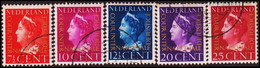 1947. NEDERLAND. Complete Set With 5 Stamps Overprinted  „COUR INTER  NATIONALE DE JU... (Michel Di. 20-24) - JF413278 - Servizio