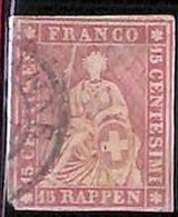 94986eA - SWITZERLAND - STAMP - ZM  # 24 Not Sure Of Thread Colour -  Fine USED - Gebraucht