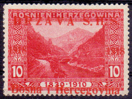 YUGOSLAVIA - SHS BOSNIA - ERROR RED  OVPT.  ESSAY - Mi. 3 - **MNH - 1919 - Otros & Sin Clasificación