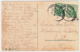 DENZINGEN ELZACH Bahnpost Zug 1532  Ob 7 8 1912 - Covers & Documents
