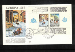 San Marino 1989 Europa Cept Block FDC - Andere & Zonder Classificatie