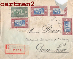 SENEGAL LETTRE RECOMMANDE ENVOI AU LIEUTENANT GOUVERNEUR DU DAHOMEY PORTO-NOVO TILBRE STAMP - Brieven En Documenten