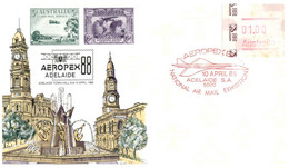 (FF 33) Australia FDC (2 Covers) Aviation - AEROPEX 88 Stamp Show (Concorde) - Premiers Vols