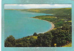 Small Postcard Of The Two Bays,New Quay, Ceredigion,Wales,Y124. - Andere