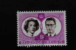 1960,BELGIQUE   Y&T NO 1170 3F LILAS MARIAGE ROYAL OBLITERE - Andere & Zonder Classificatie