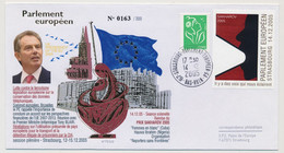 FRANCE => Env. Ecopli Ciappa + Vignette SAKHAROV 2005 - Strasbourg Parlement Eur GA - 14/12/2005 - Tony BLAIR - Storia Postale