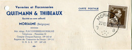 1953 1 Plikart(en) - Postkaart(en) - Zie Zegels, Stempels En Hoofding QUITMANN & THIBEAUX Morialmé Verreries Flaconnerie - Sin Clasificación