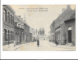 Staden - Avant La Guerre - Rue Saint-Jean - Voor De Oorlog - St-Jansstraat - édit. Camiel Van Eslander  + Verso - Staden