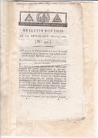 C 0 /01) 29 Brumaire An 3 Bulletin Des Lois De La République Française  Voir Présentation Ci-dessous - Décrets & Lois