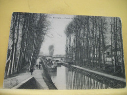 18 5825 CPA 1908 - VUE DIFFERENTE N° 1 - 18 BOURGES. CANAL DU BERRY - ANIMATION. PENICHES - Bourges