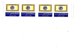 Rep. Italiana 2002: Posta Prioritaria - Carnet Di 4 Francobolli + 4 Etichette. Libretto - Postzegelboekjes