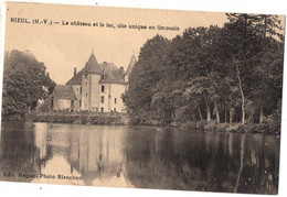 CPA, (87) NIEUL, Chateau Et Le Lacs Site Unique En Limousin, Jamais Voyagée - Nieul