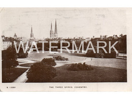 COVENTRY THREE SPIRES OLD R/P POSTCARD WARWICKSHIRE - Coventry