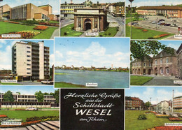 DC4842 - Ak Wesel Mehrbildkarte City Hochhaus U.a. - Wesel