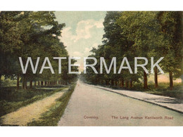 COVENTRY THE LONG AVENUE KENILWORTH ROAD OLD COLOUR POSTCARD WARWICKSHIRE - Coventry