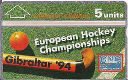 TARJETA GIBRALTAR HOCKEY - Unclassified