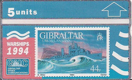 TARJETA GIBRALTAR BARCO SELLO - Unclassified