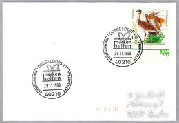 Für Die Wohlfahrtspflege - AVUTARDA - OTIS TARDA - GREAT BUSTARD - GROSSTRAPPE. Dusseldorf 1998 - Mechanical Postmarks (Advertisement)