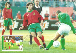 Carte Maximum - Portugal - Futebol Football Soccer Campeonato Europa Championnat D'Europe 1996 - Maximum Cards & Covers