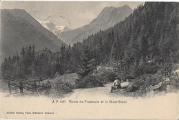 SUISSE - Route De FINSHAUFS Et Le MONT BLANC - VS Wallis