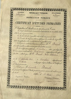 FRANCE CERTIFICAT D4ETUDES PRIMAIRES ALBI 1916 - Diplome Und Schulzeugnisse