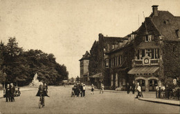 Nederland, DEVENTER, Station Met Standbeeld President Steijn (1940s) Ansichtkaart - Deventer