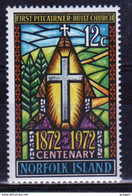 Norfolk Island Single Stamp To Celebrate The Centenary Of The 1st Pitcairner Built Church. - Ile Norfolk