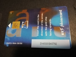 GREAT BRETAGNE  CHIPCARDS / TEST CARD 2 POUND    EXPIRY DATE 09/96   PERFECT  CONDITION     **4594** - BT General