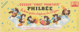 BUVARD -  Pain D'épices PHILBEE - Couque 20 Tranches -  Dijon Oursons Musiciens - Point IMA - Gingerbread