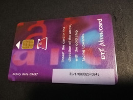 GREAT BRETAGNE  CHIPCARDS / TEST CARD 20 POUND    EXPIRY DATE 09/97   PERFECT  CONDITION     **4598** - BT Allgemeine