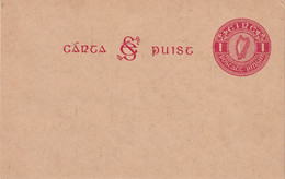 EIRE  ENTIER POSTAL/GANZSACHE/POSTAL STATIONARY CARTE - Postal Stationery