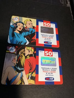 ITALIA RICARI CARD  2X € 30,99 COMICS/STRIPS   PREPAIDS CARDS GSM    ** 4600** - Other & Unclassified