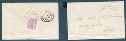 PORTUGAL - 1891 COVER - VILA NOVA DO FOSCOA TO PORTO - D LUIZ 25R STAMP - 2082 - Storia Postale
