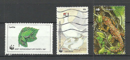 DENMARK Fauna W.W.F. 3 Vignettes, O - Used Stamps