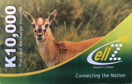 ZAMBIE  -  Prepaid  -  Antilope  -  EllZ  -  K 10,000 - Zambia