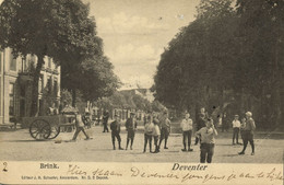 Nederland, DEVENTER, Brink Met Volk (1903) Ansichtkaart - Deventer