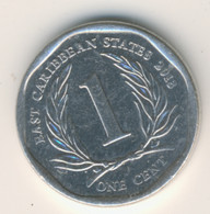 EAST CARIBBEAN STATES 2013: 1 Cent, KM 34 - East Caribbean States