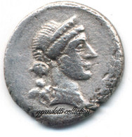 GIULIO CESARE DENARIO CON TROFEO 46 A.C. MONETA ARGENTO JULIUS CAESAR - República (-280 / -27)