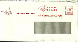 Lettre Enveloppe Ema Reveil Bayard Metier Usine Horlogerie St Nicolas D'aliermont  B /933 - Horlogerie